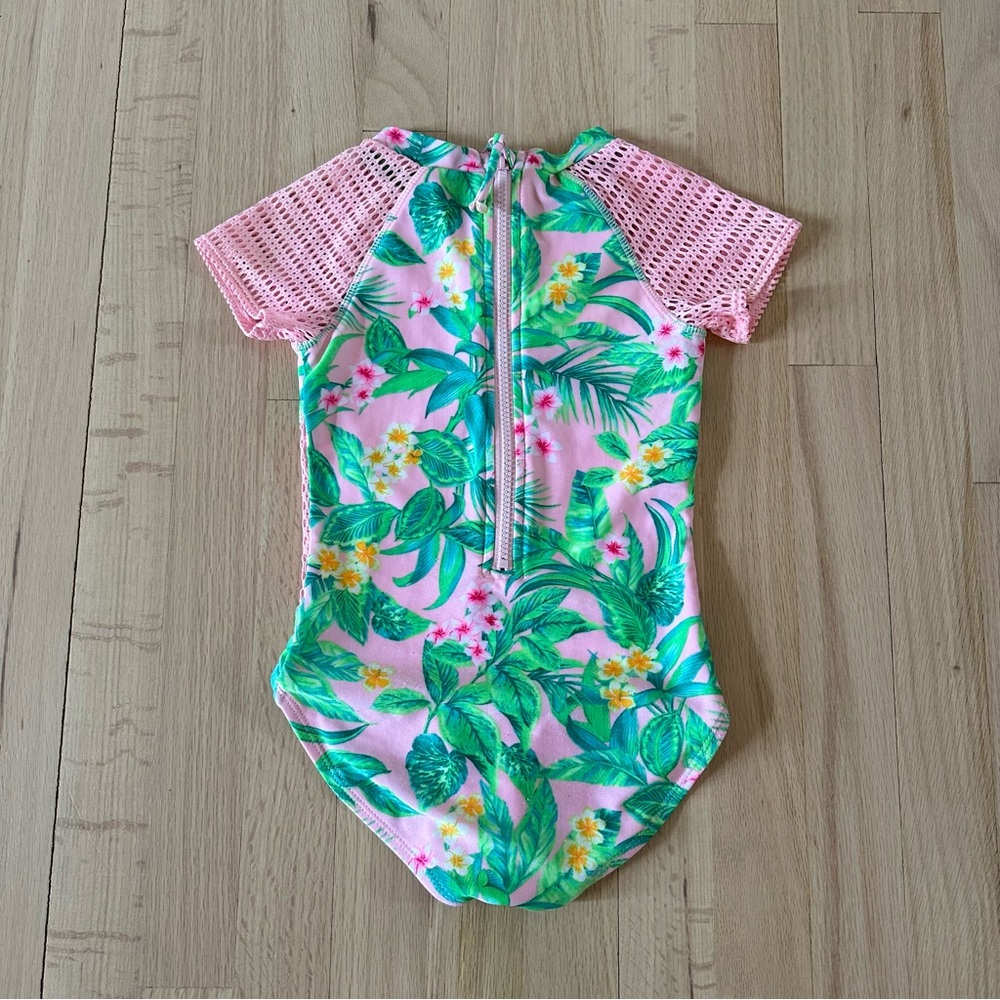 Cat & Jack Tropical Print Swimsuit, Size Small (6/6X) - Picture 5 of 7
